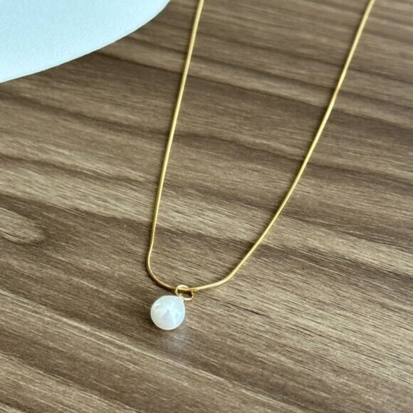 Pearl necklace Q164 - Picture 3 of 5